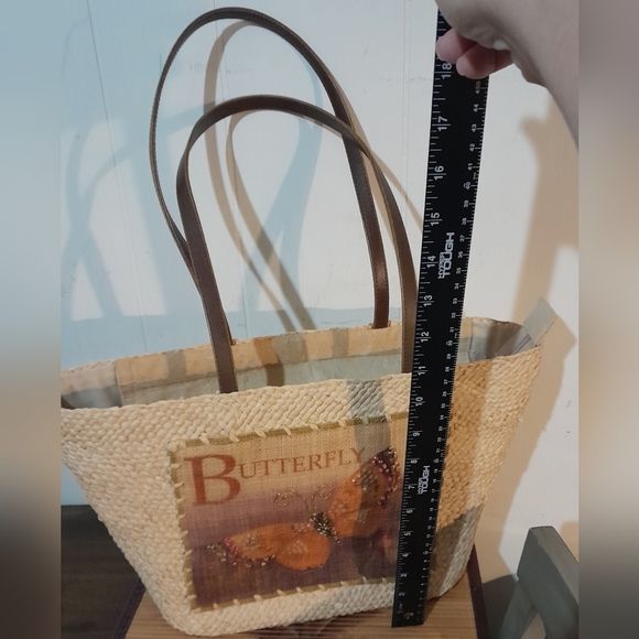 Cappelli Straworld Handbag Butterfly shoulder bag woven - Picture 2 of 8